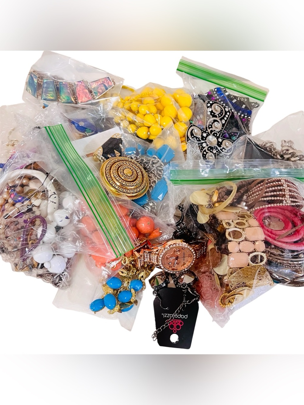 5lb Lot of Assorted Mixed Jewelry Crafts & Wearable Bulk Sale Jewelry Bundle
